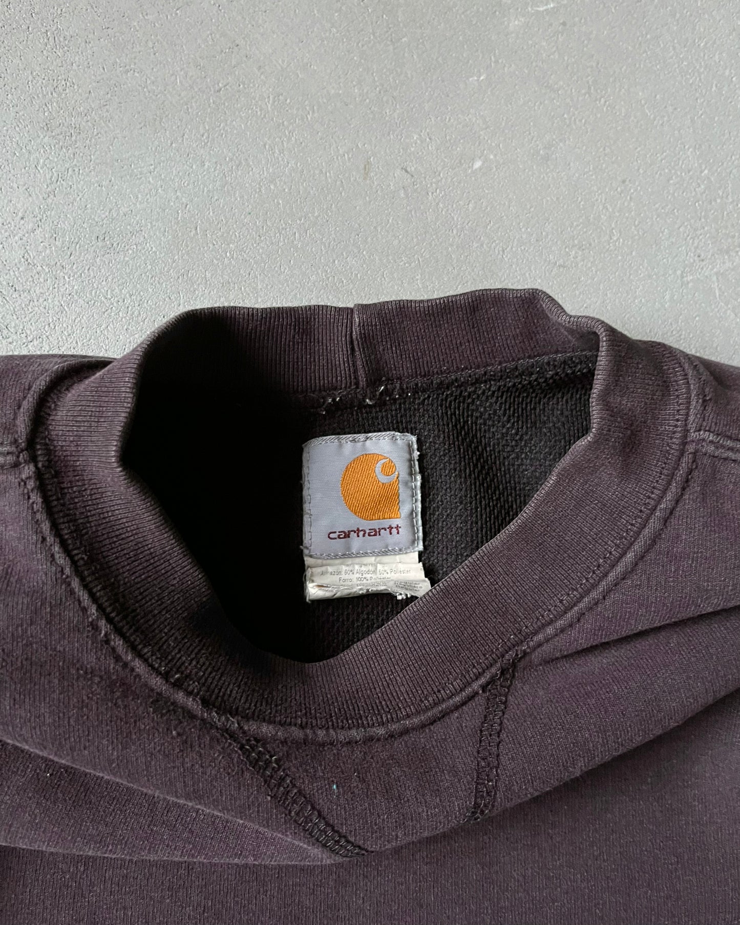 Années 90 - Sweat thermique Carhartt noir vieilli - M