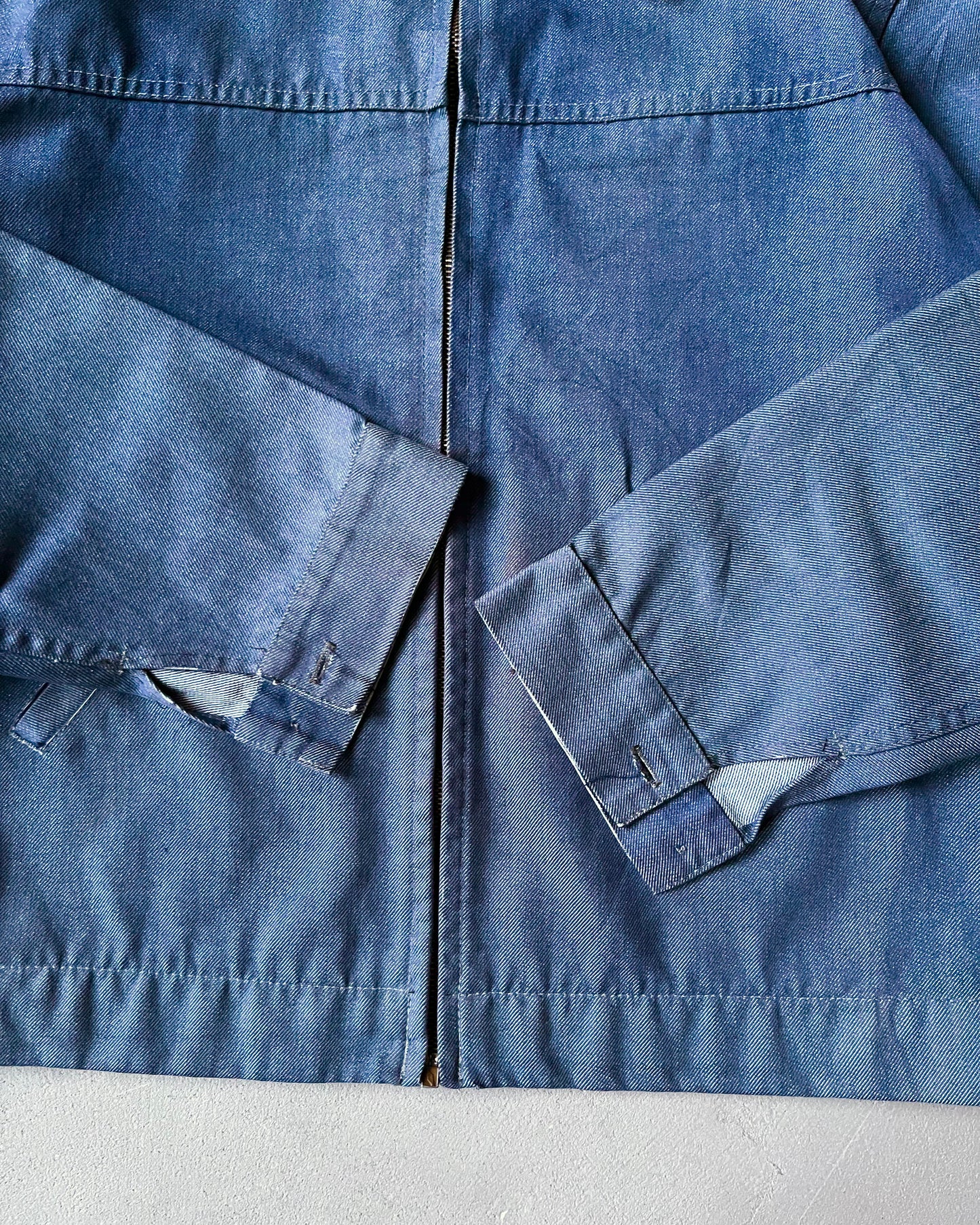 Années 1980 - Blouson en jean bleu français - M