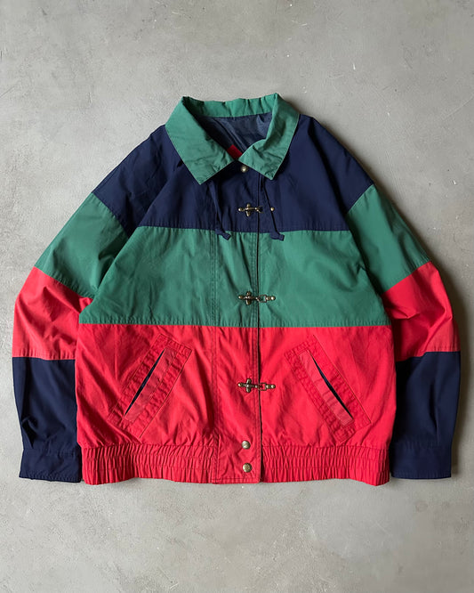 1990s - Green/Red Fireman Women's Light Jacket - (W)M