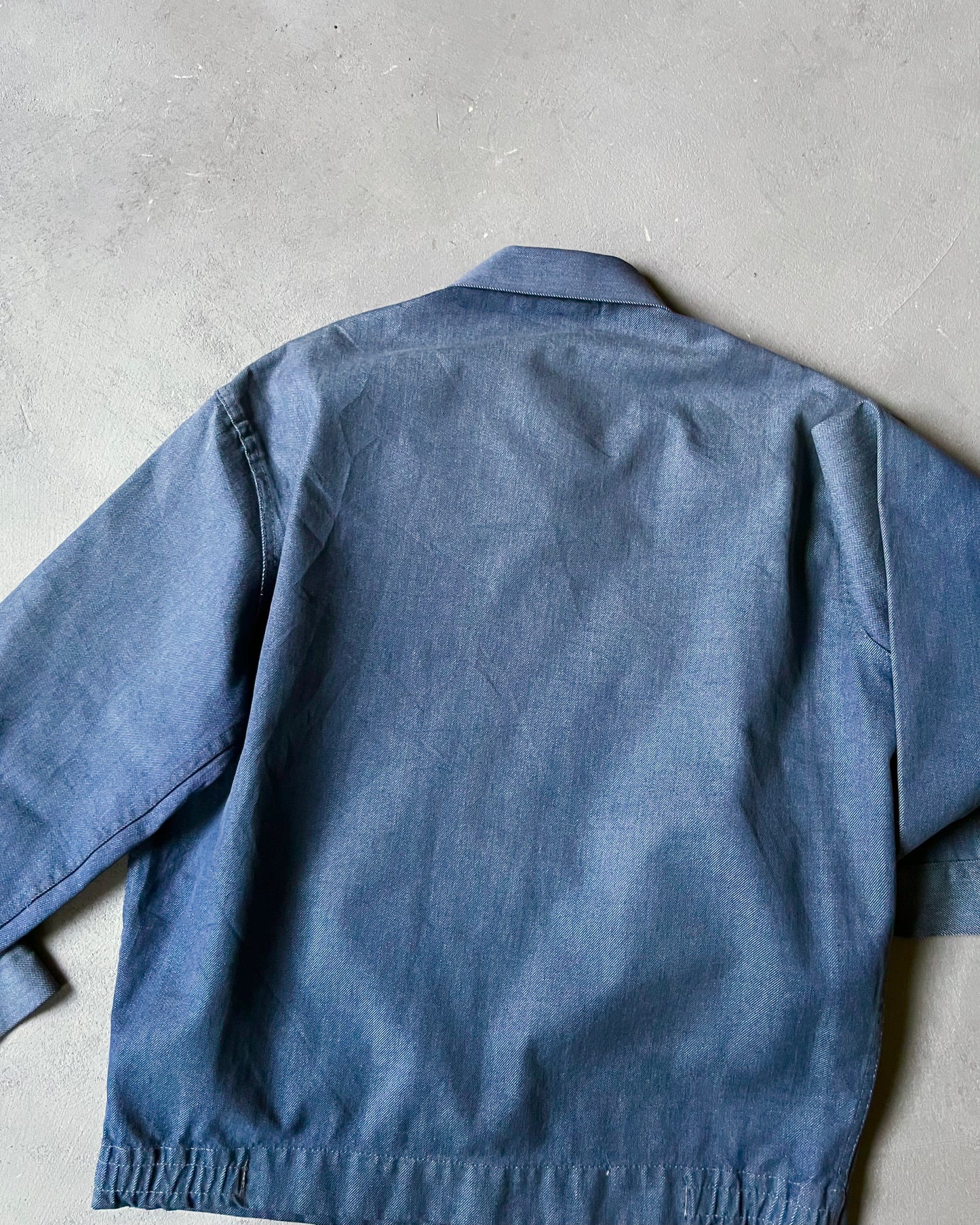 Années 1980 - Blouson en jean bleu français - M