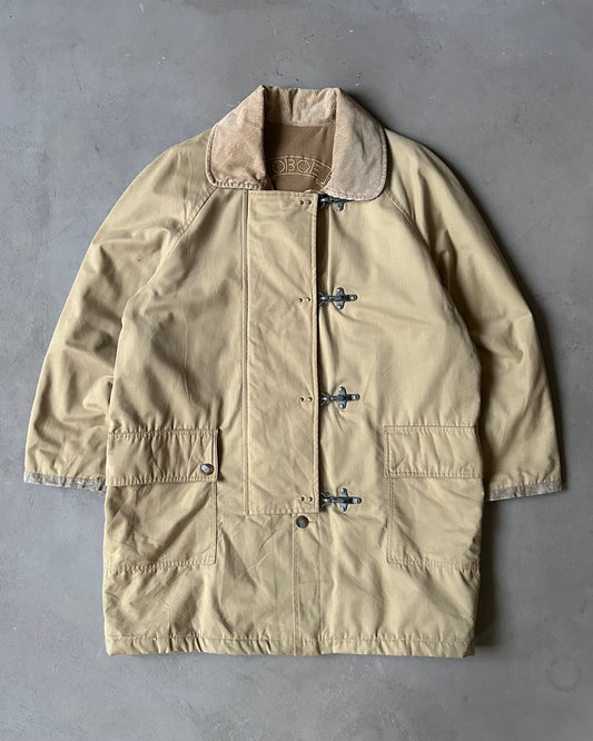 1990s - Beige Fireman Coat - L