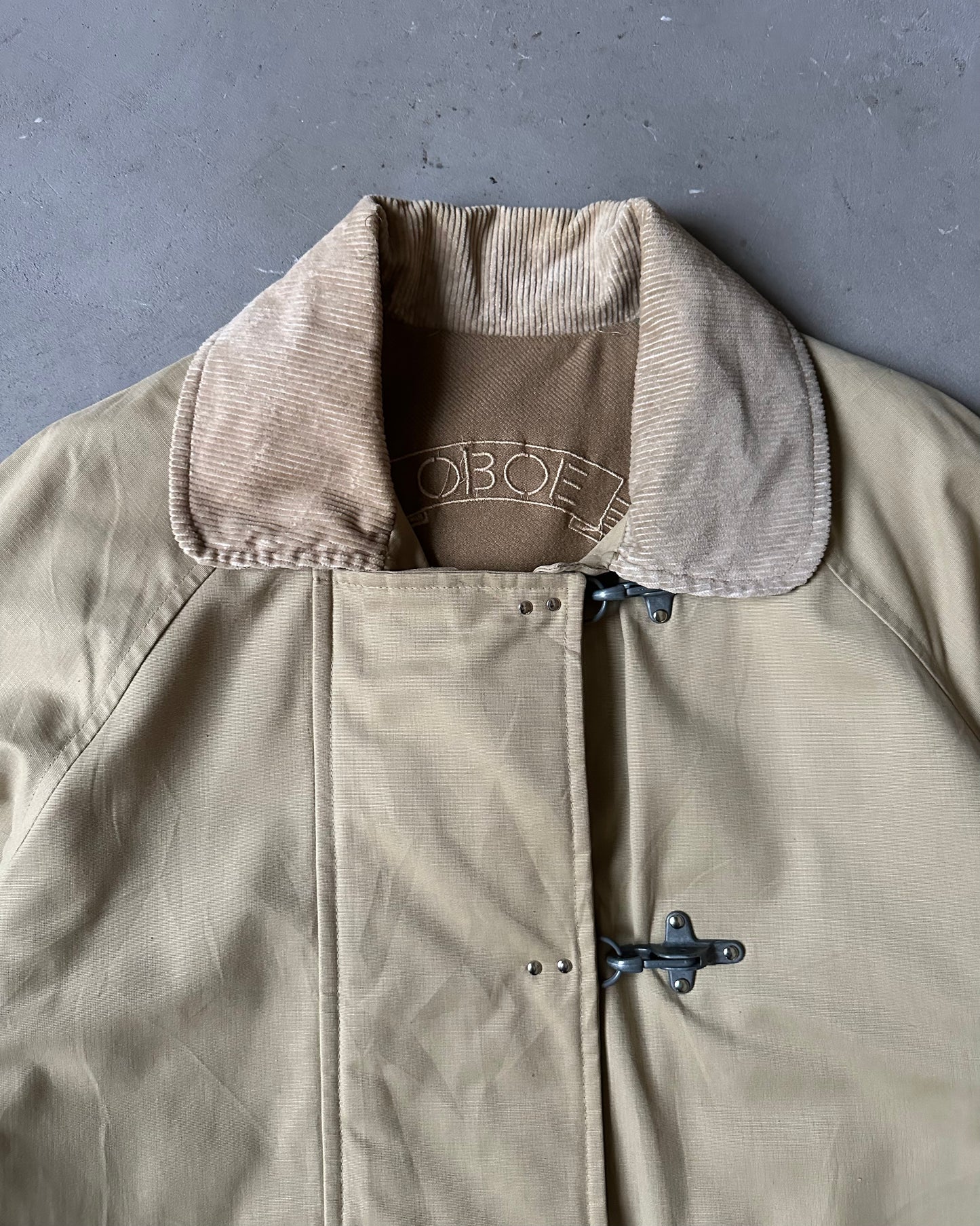 1990s - Beige Fireman Coat - L
