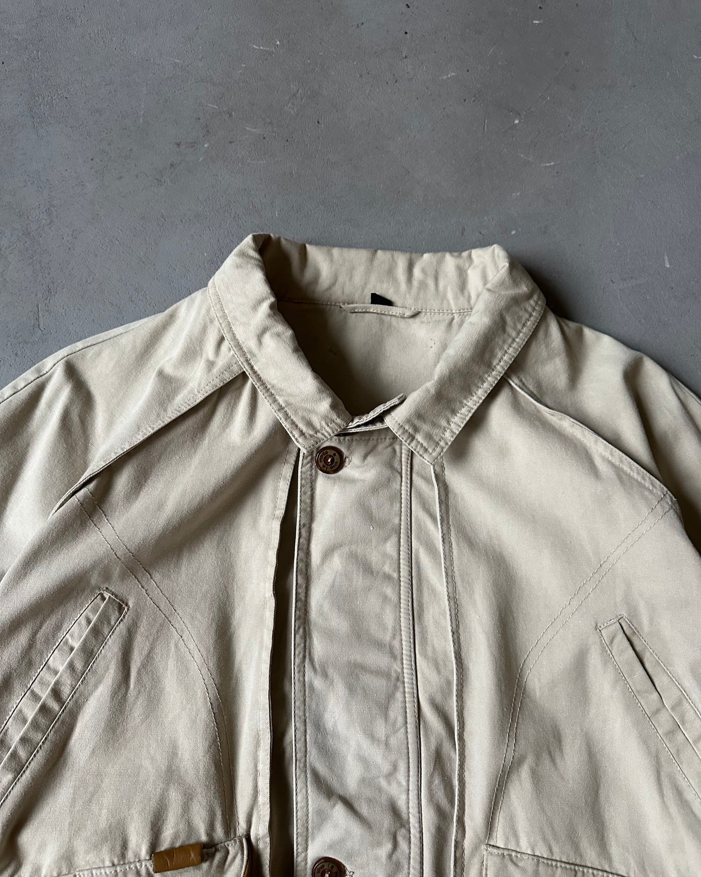 1980s - Beige Euro Utility Jacket - L