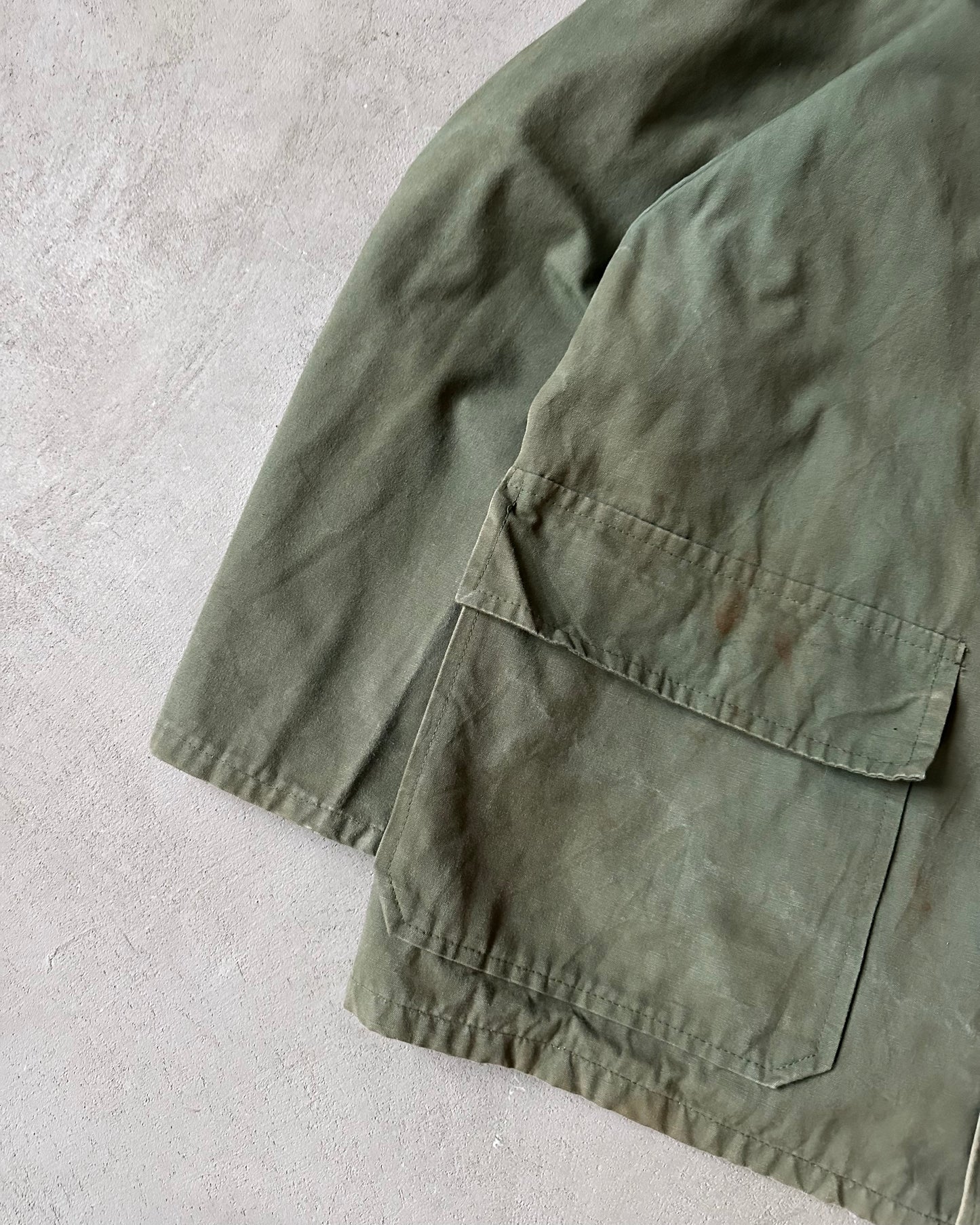 1970s - Green French Chore Overshirt - S