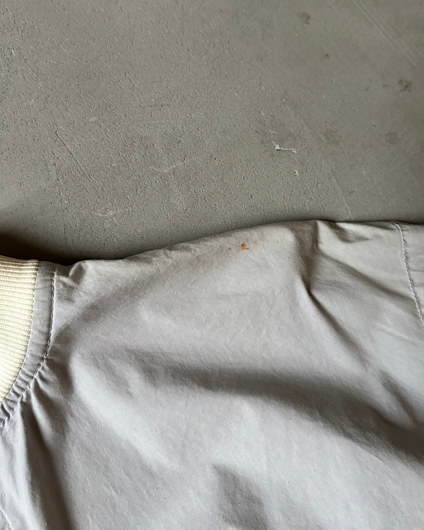 1980s - Distressed Grey J.Crew 1/4 Zip Overshirt - S