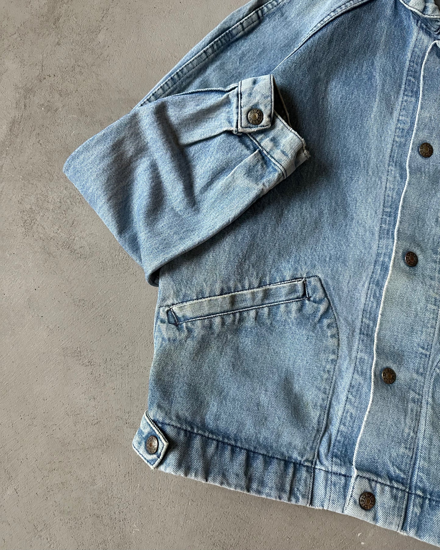 1990s - Jesus Women's Denim Jacket - (W)M