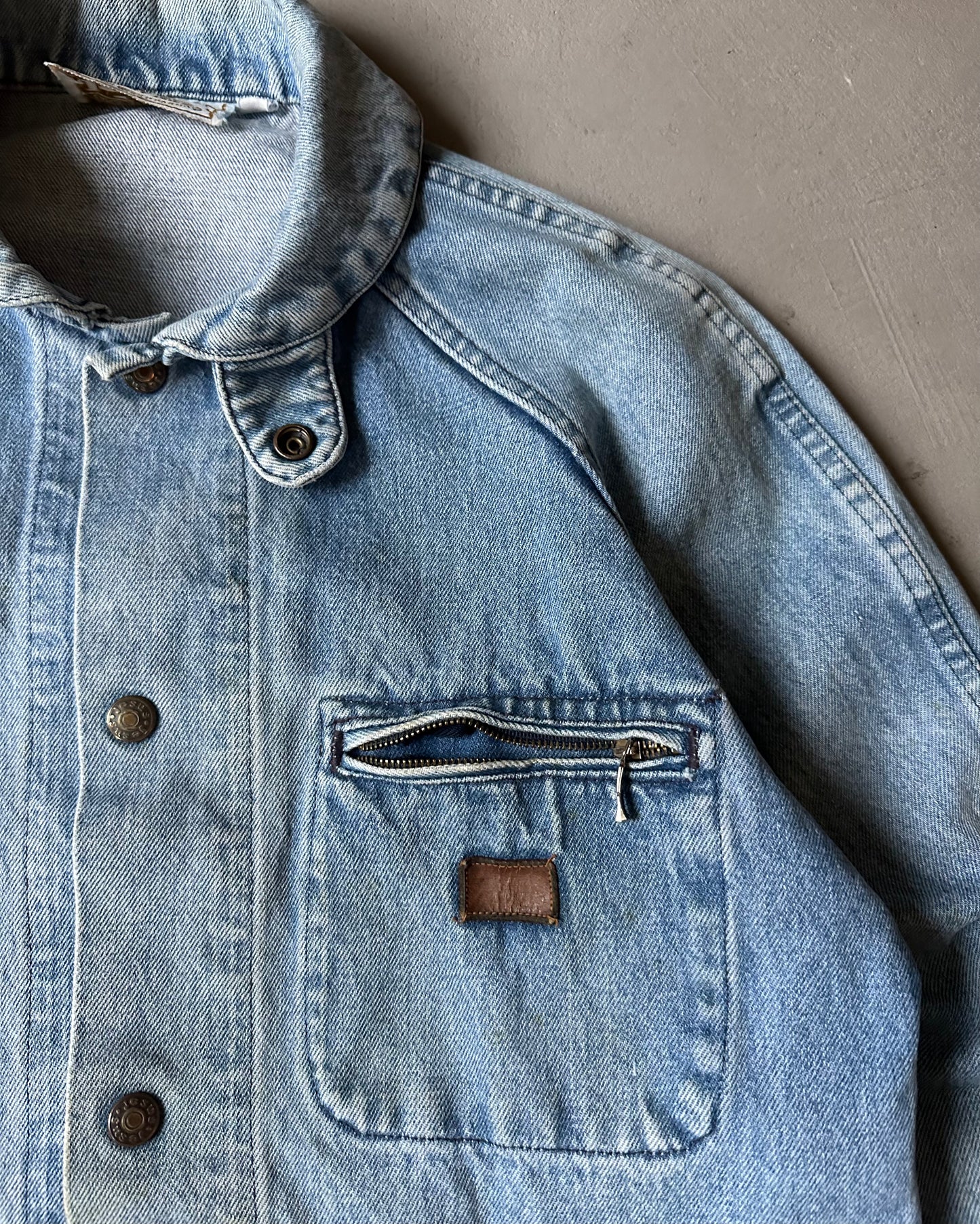 1990s - Jesus Women's Denim Jacket - (W)M