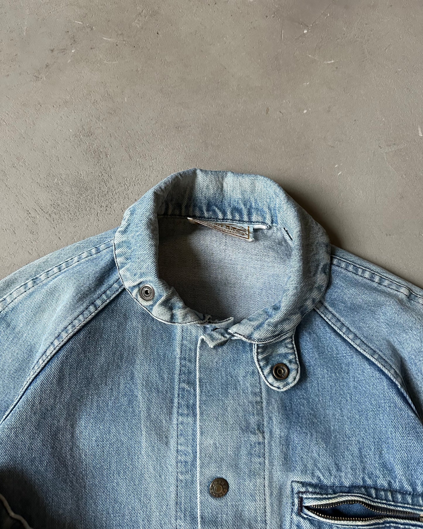 1990s - Jesus Women's Denim Jacket - (W)M