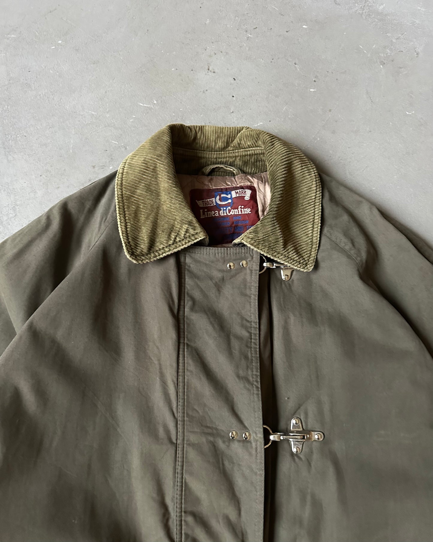 1990s - Green Fireman Quilted Jacket - L