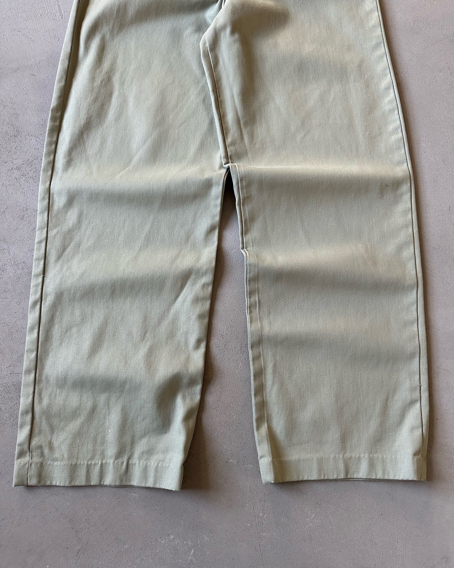 1970s - Mint Handmade Women's High Waisted Loose Pants - 30x31