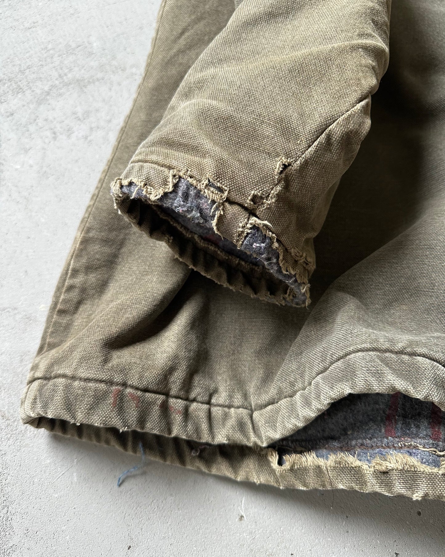 1990s - Distressed Green Dickie's Chore Jacket - XL