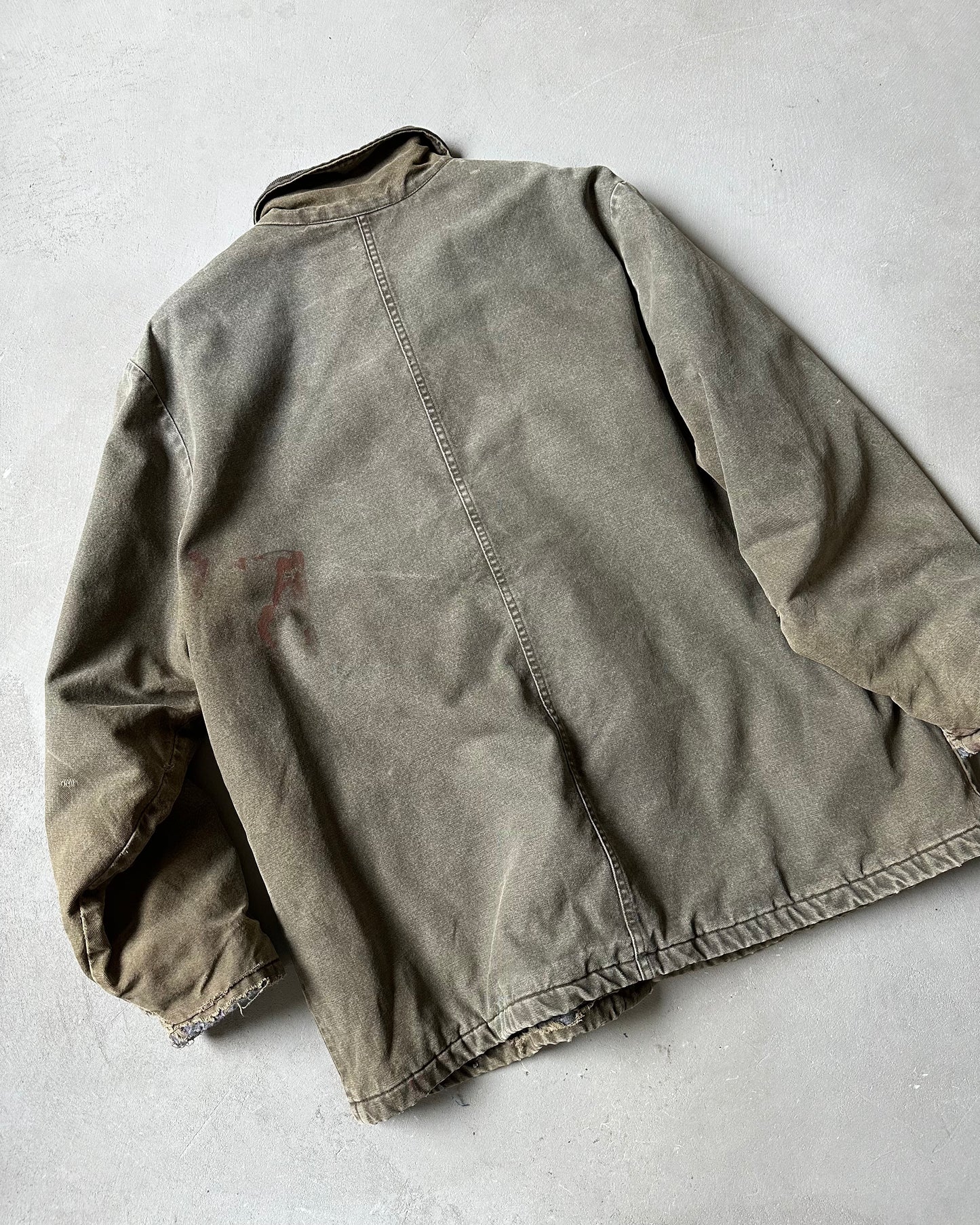 1990s - Distressed Green Dickie's Chore Jacket - XL