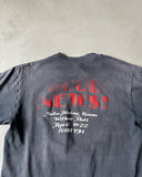 1970s - Faded Black "Good News!" T-Shirt - M