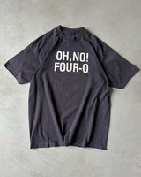 1990s - Faded Black "Four-O" T-Shirt - L