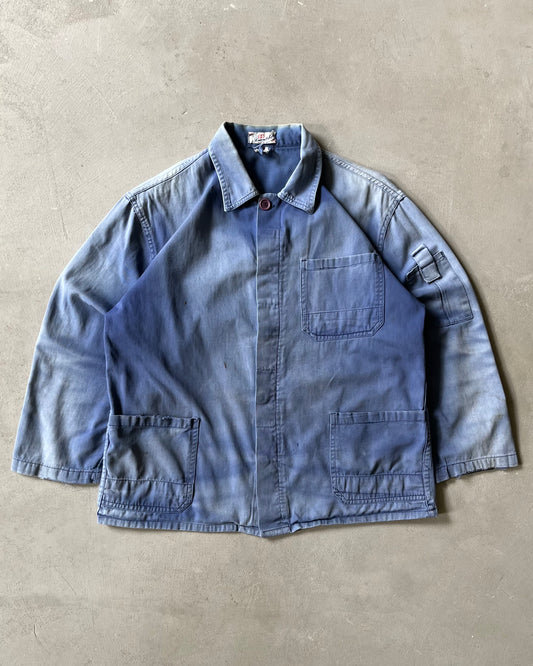 1970s - Distressed Blue Euro Chore - M(Short)