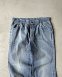 1970s - Faded French Flare Work Pants - 33x30