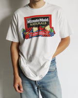 1990s - White "Minute Maid" T-Shirt - L/XL