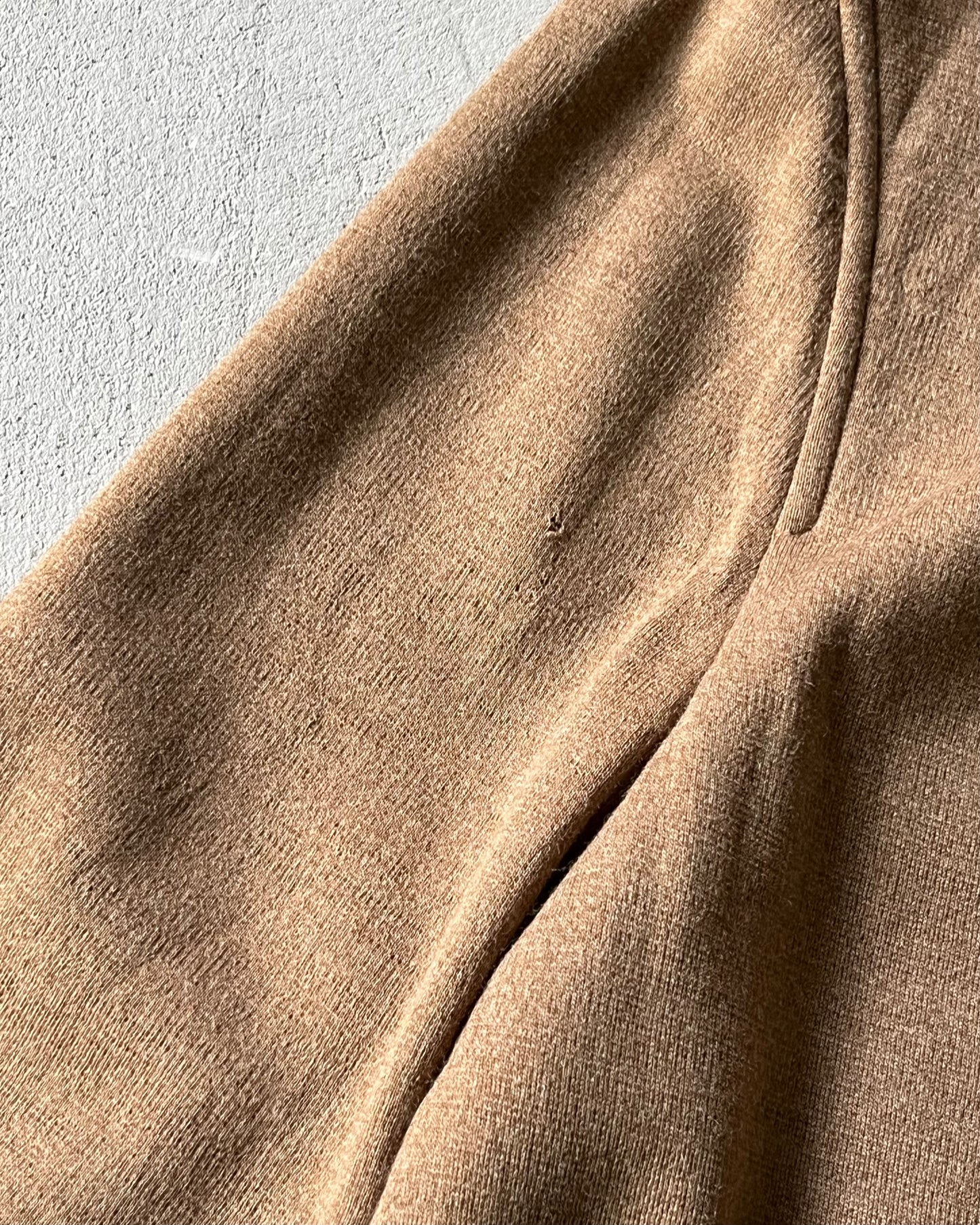 1990s - Light Brown Burberrys' Wool Overshirt - M/L