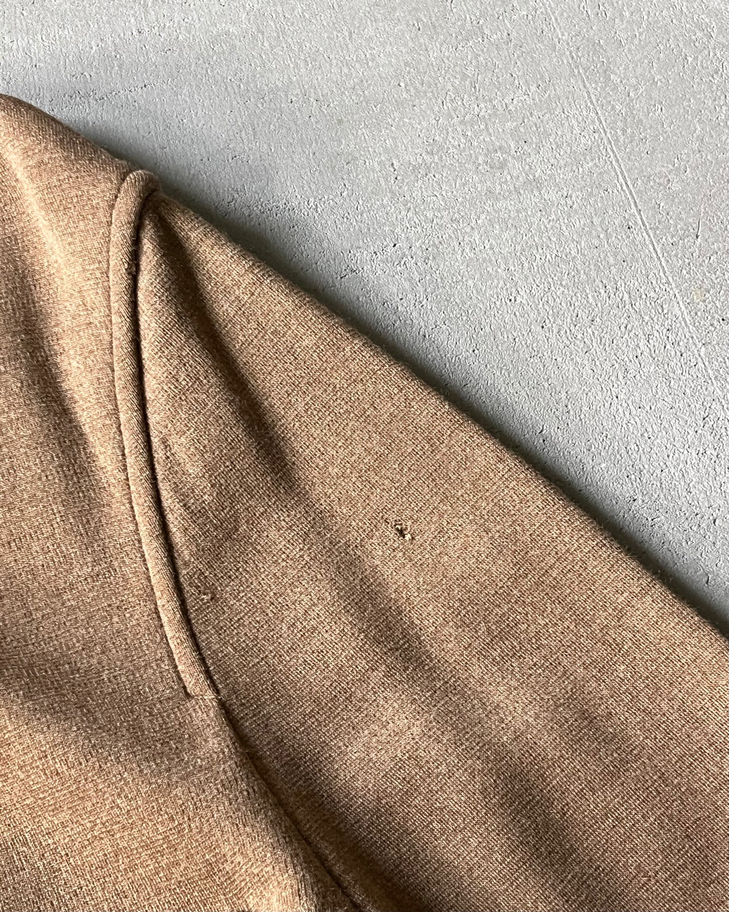 1990s - Light Brown Burberrys' Wool Overshirt - M/L