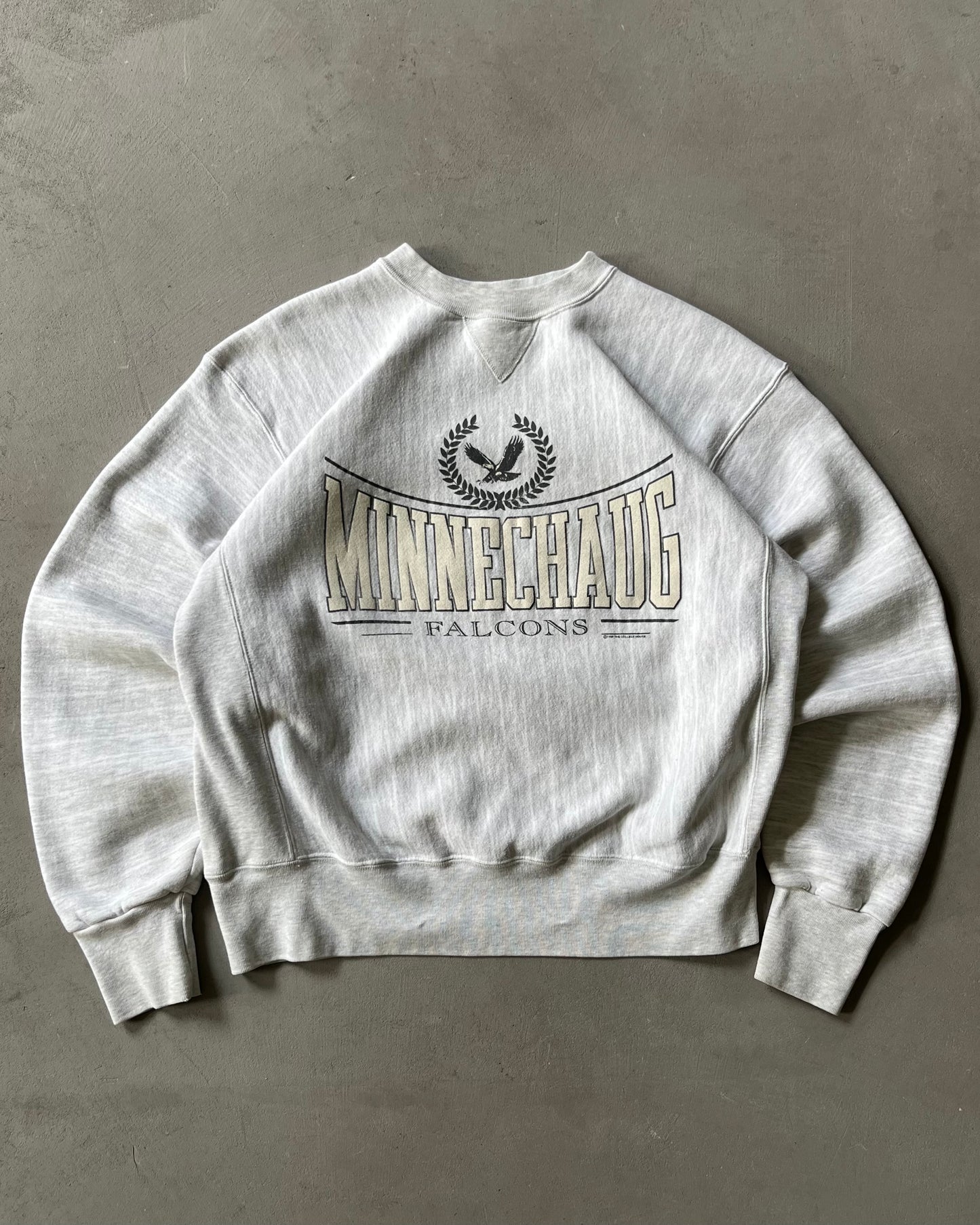 1990s - Ash Grey Minnechaug Crewneck - L