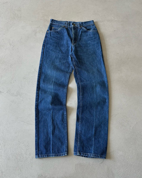 1990s - Pinstripe LEE Riders Jeans - 28x31