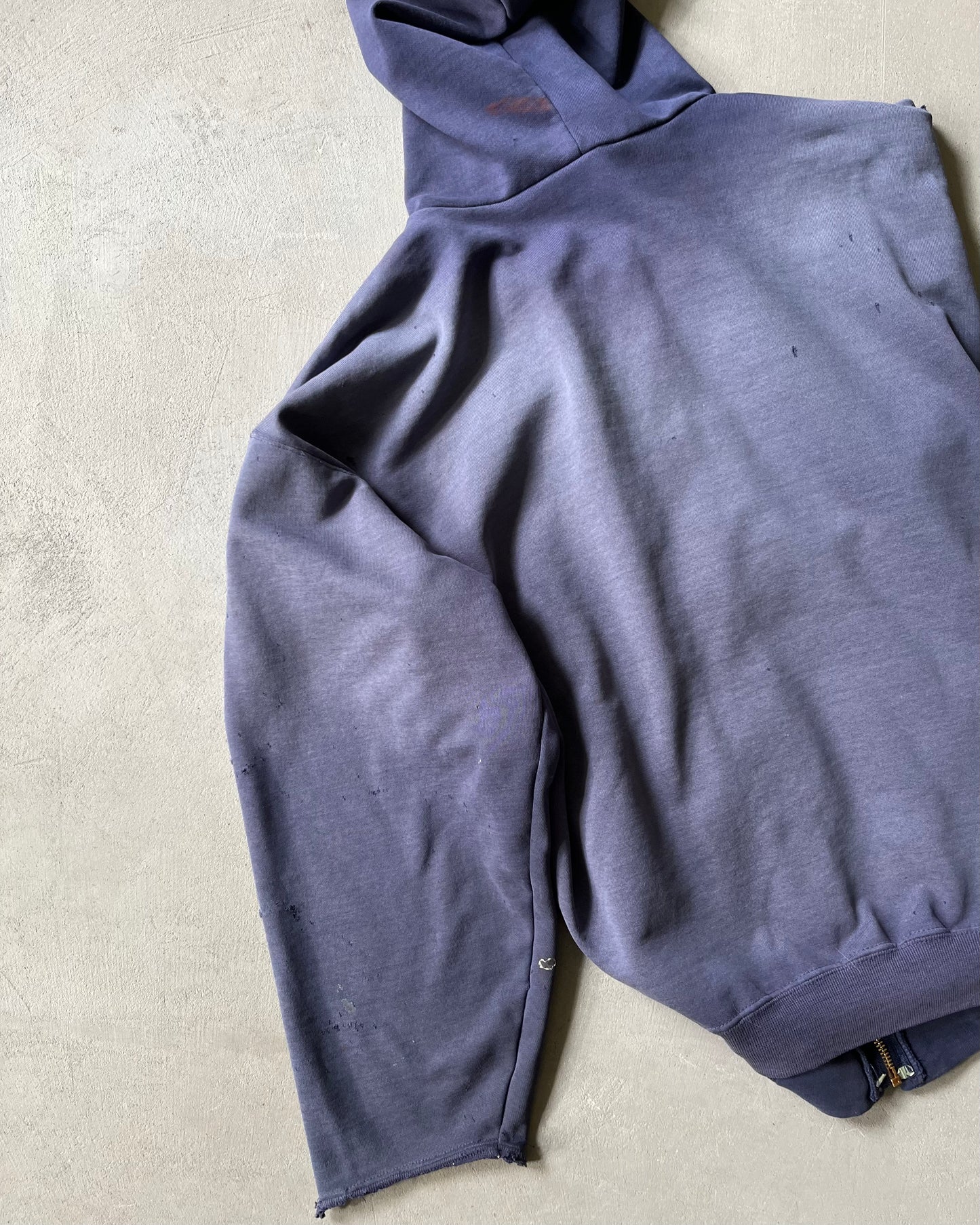 Années 90 - Sweat à Capuche Carhartt Zippé Bleu Délavé - XL