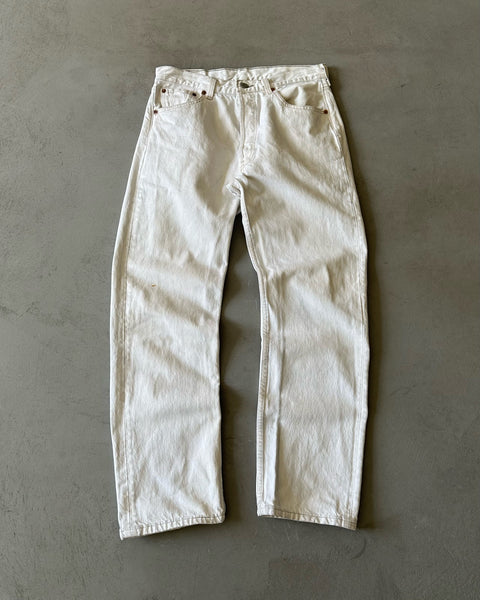 1990s - White 501 Levi's Jeans USA - 29x29