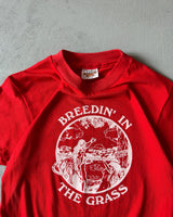 1980s - Red "Breedin' In" T-Shirt - XS/S