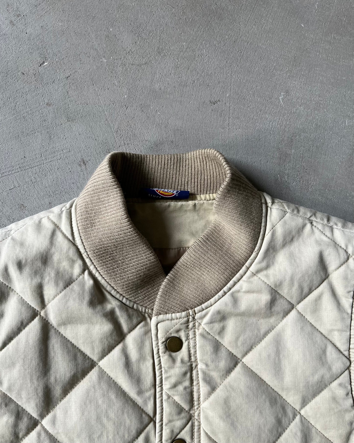 Années 2000 - Gilet matelassé Dickies beige - M
