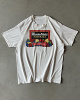 1990s - White "Minute Maid" T-Shirt - L/XL