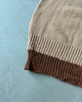 1980s - Brown Sweater Vest - L