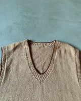 1980s - Brown Sweater Vest - L