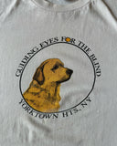1990s - White "Guiding Dogs" T-Shirt - L/XL