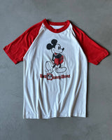 1980s - White/Red Walt Disney World T-Shirt - M