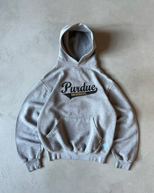 1990s - Grey Purdue Russell Hoodie - S