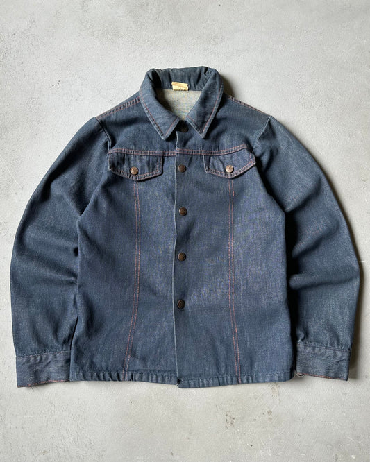 1970s - Denim “Tree” Overshirt - (W)XS
