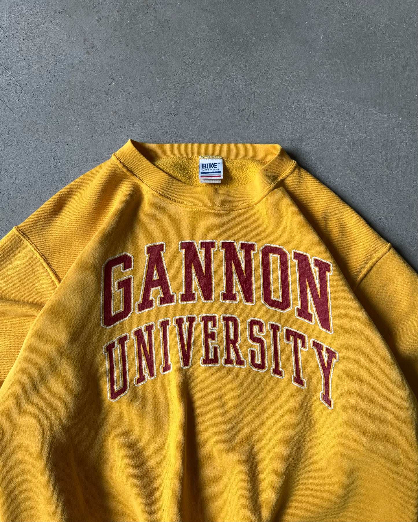 Années 90 - Sweat Gannon University jaune - M