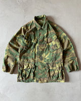 1960s - Camo Ripstop Military Slant Pocket Jacket - S/M