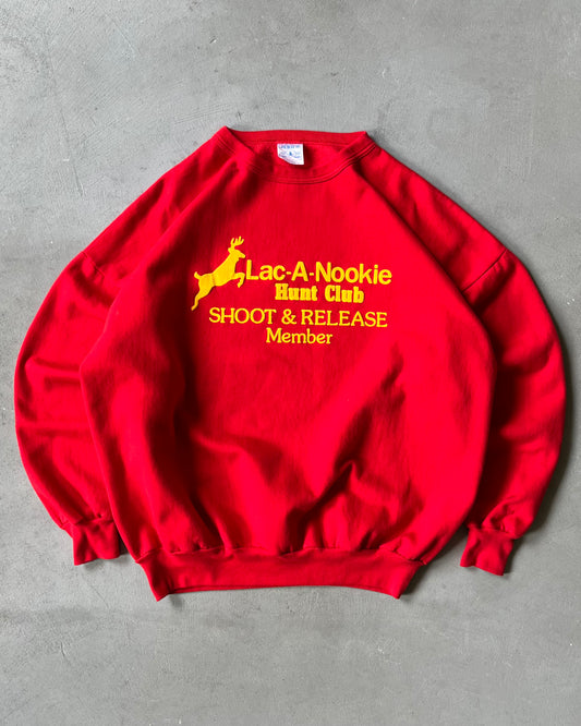 Années 90 - Sweat col rond Red Shoot & Release Member - XL