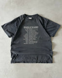 1990s - Distressed Black "Religions" T-Shirt - M