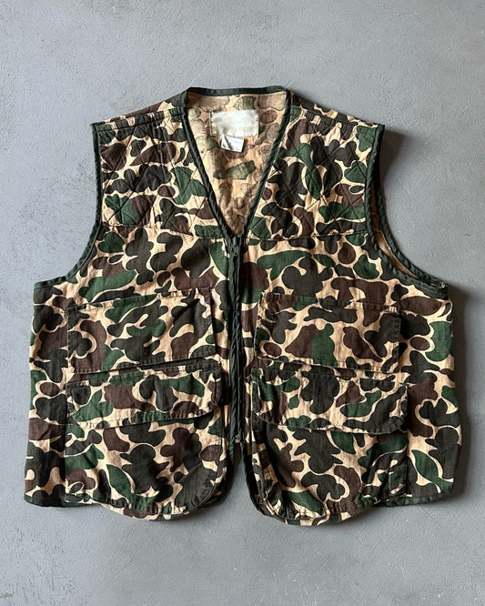 1990s - Camo Hunting Vest - L