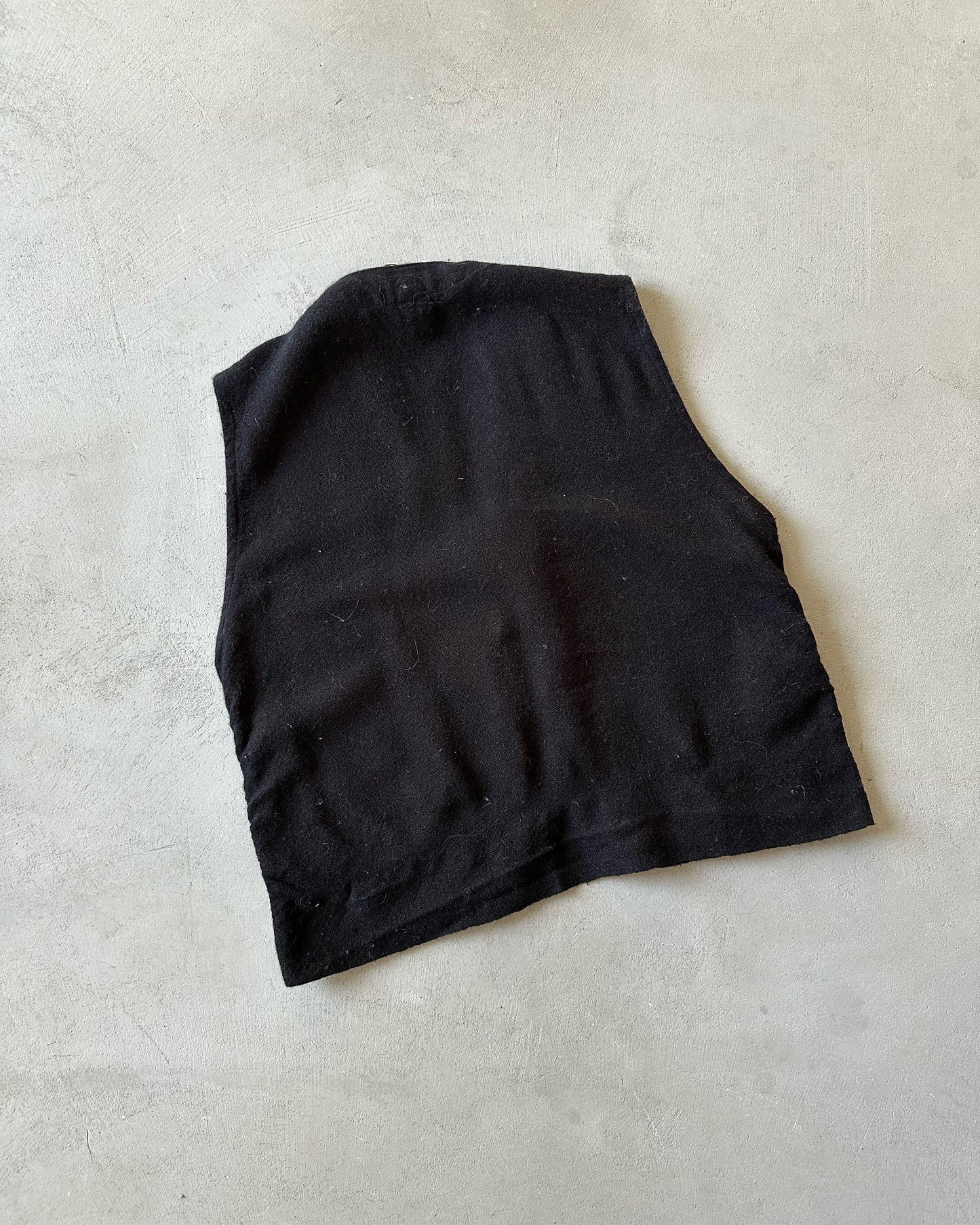 1990s - Cream/Black Nordic Cropped Wool Vest - (W)M