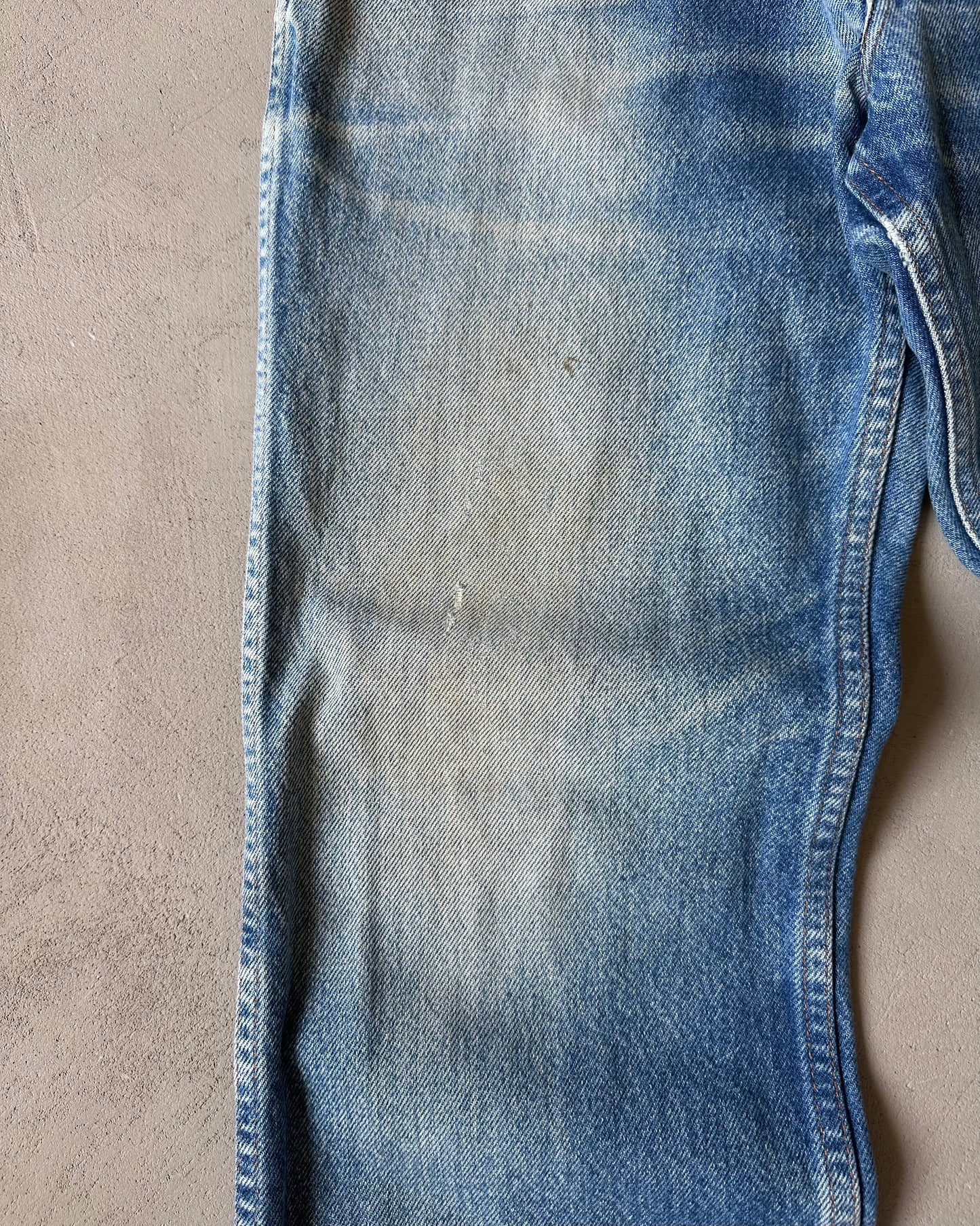 1970s - Distressed Roebucks Bootcut Jeans - 32x29