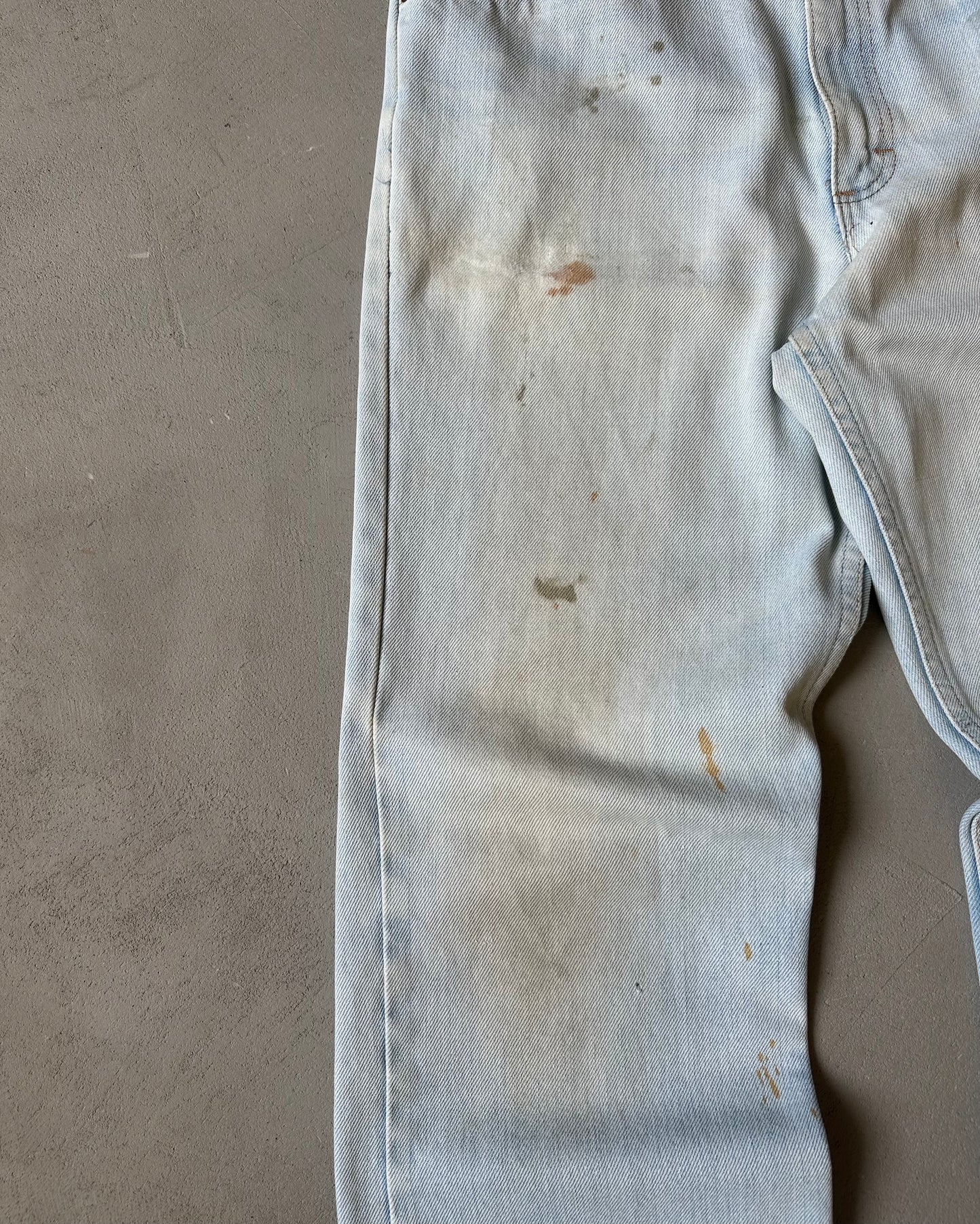 1980s - Distressed Bootcut Jeans - 32x29