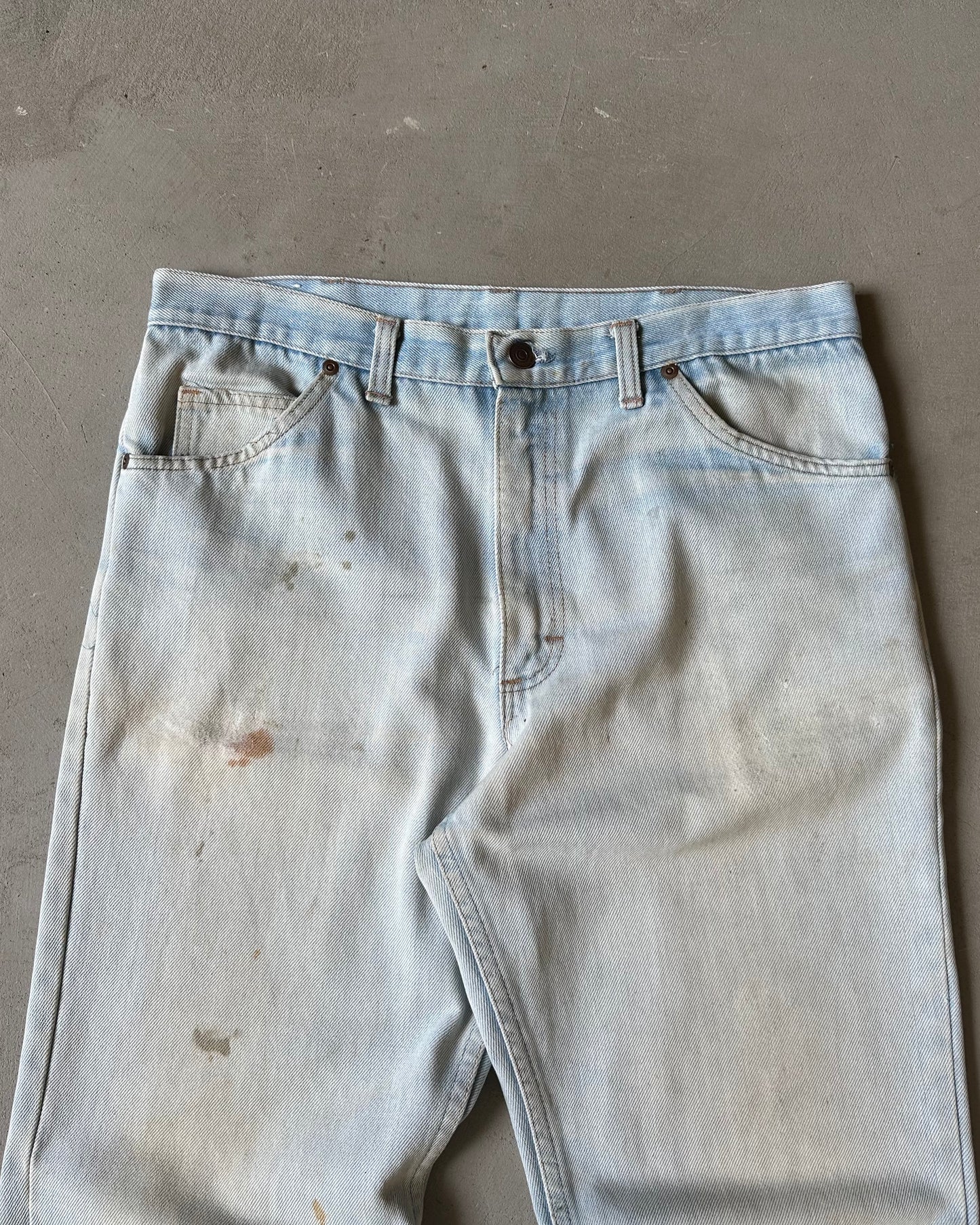 1980s - Distressed Bootcut Jeans - 32x29