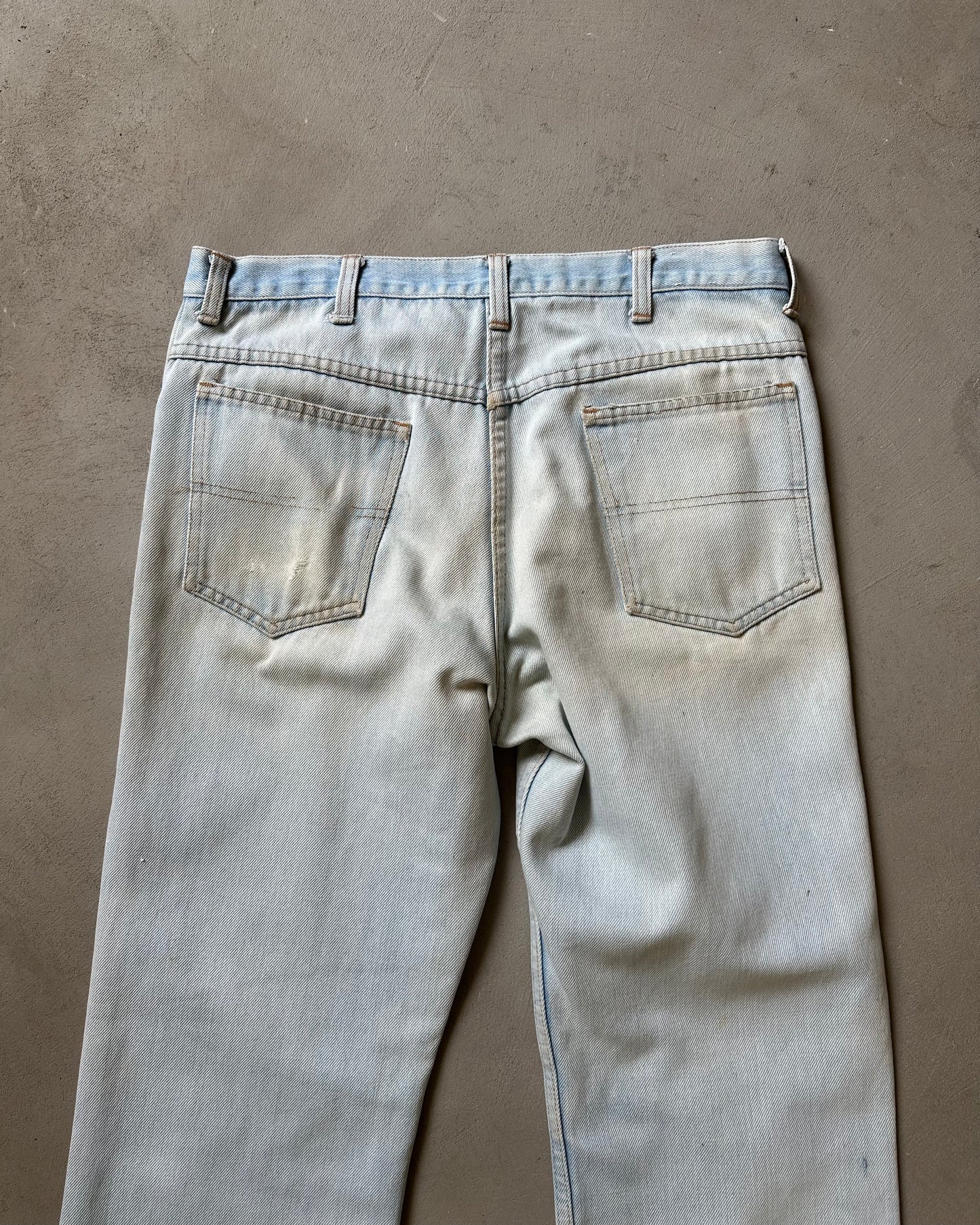 1980s - Distressed Bootcut Jeans - 32x29