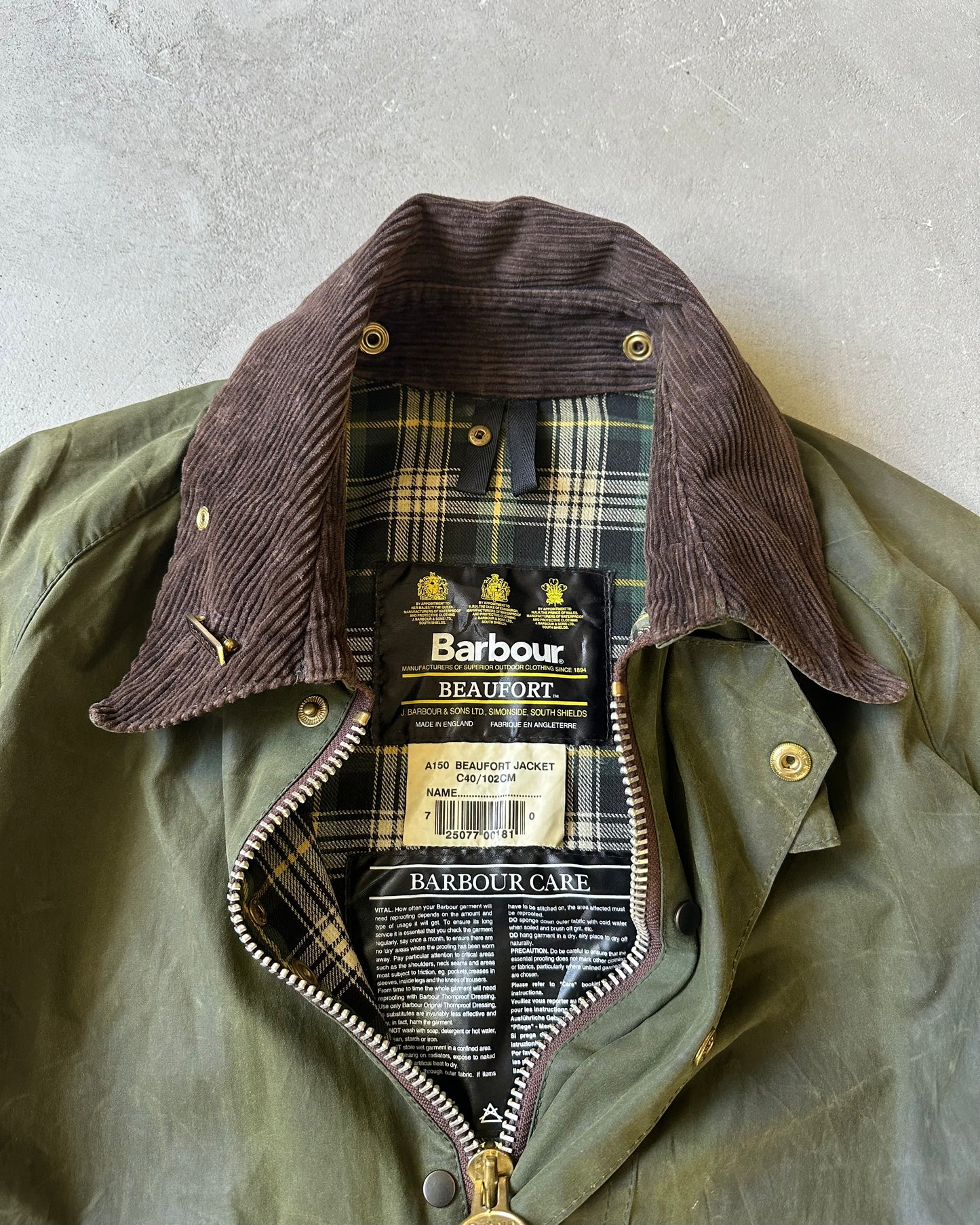 2000s - Green Barbour Beaufort Jacket - 40