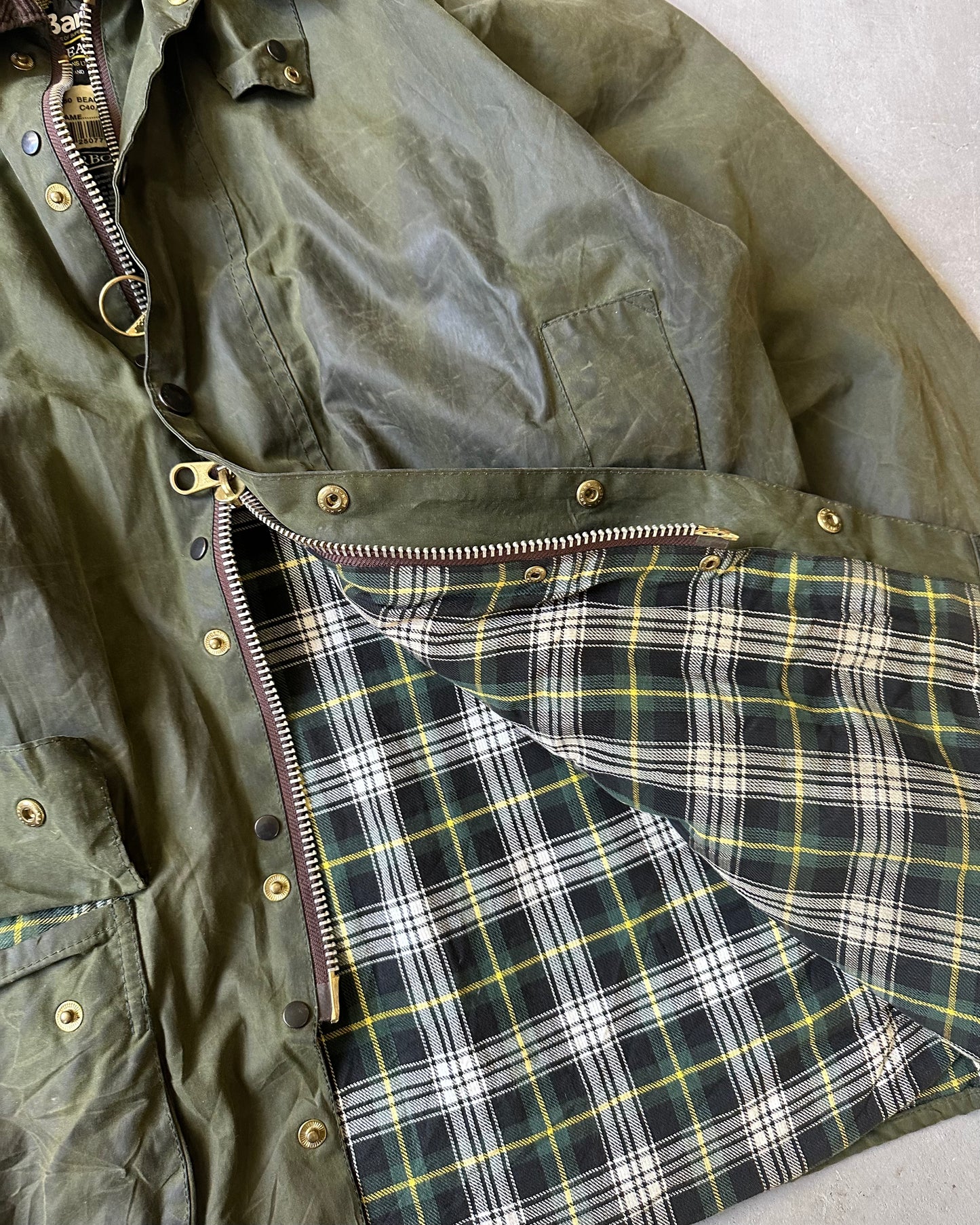 2000s - Green Barbour Beaufort Jacket - 40