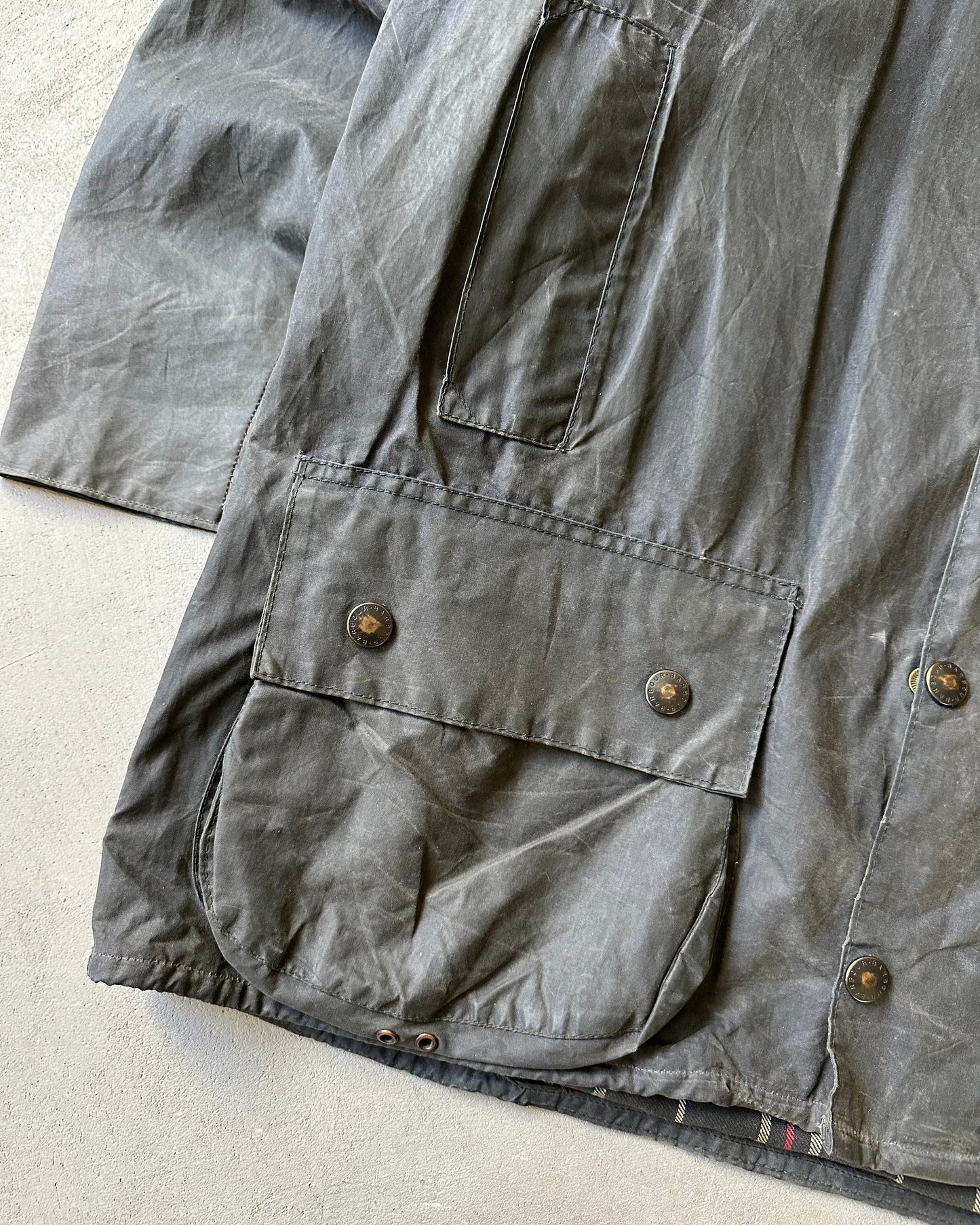 1990s - Dark Navy Barbour Beaufort Jacket - 42