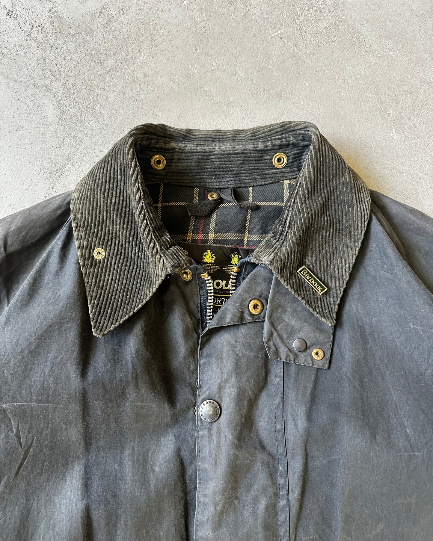 1990s - Dark Navy Barbour Beaufort Jacket - 42